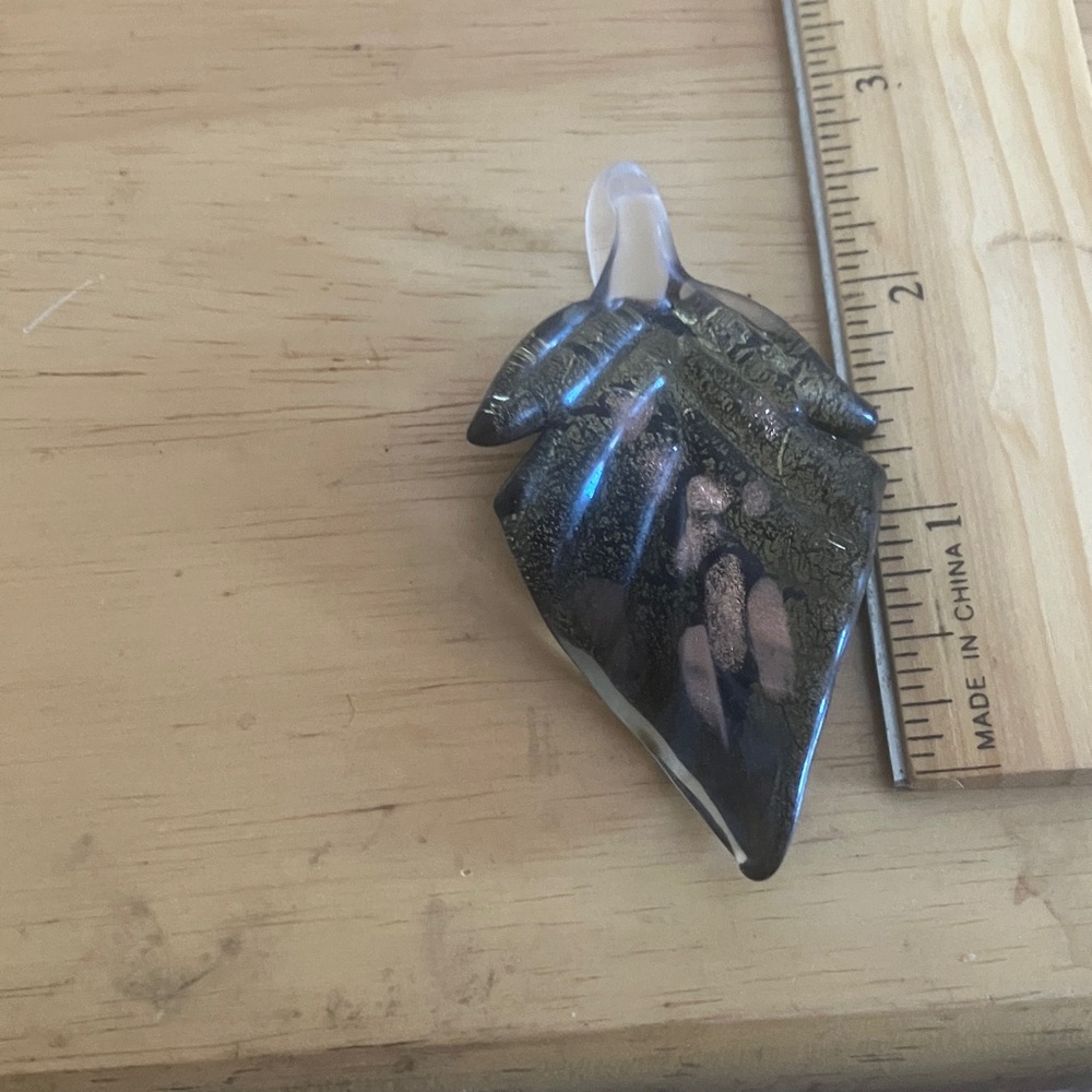 Glass Leaf Pendant